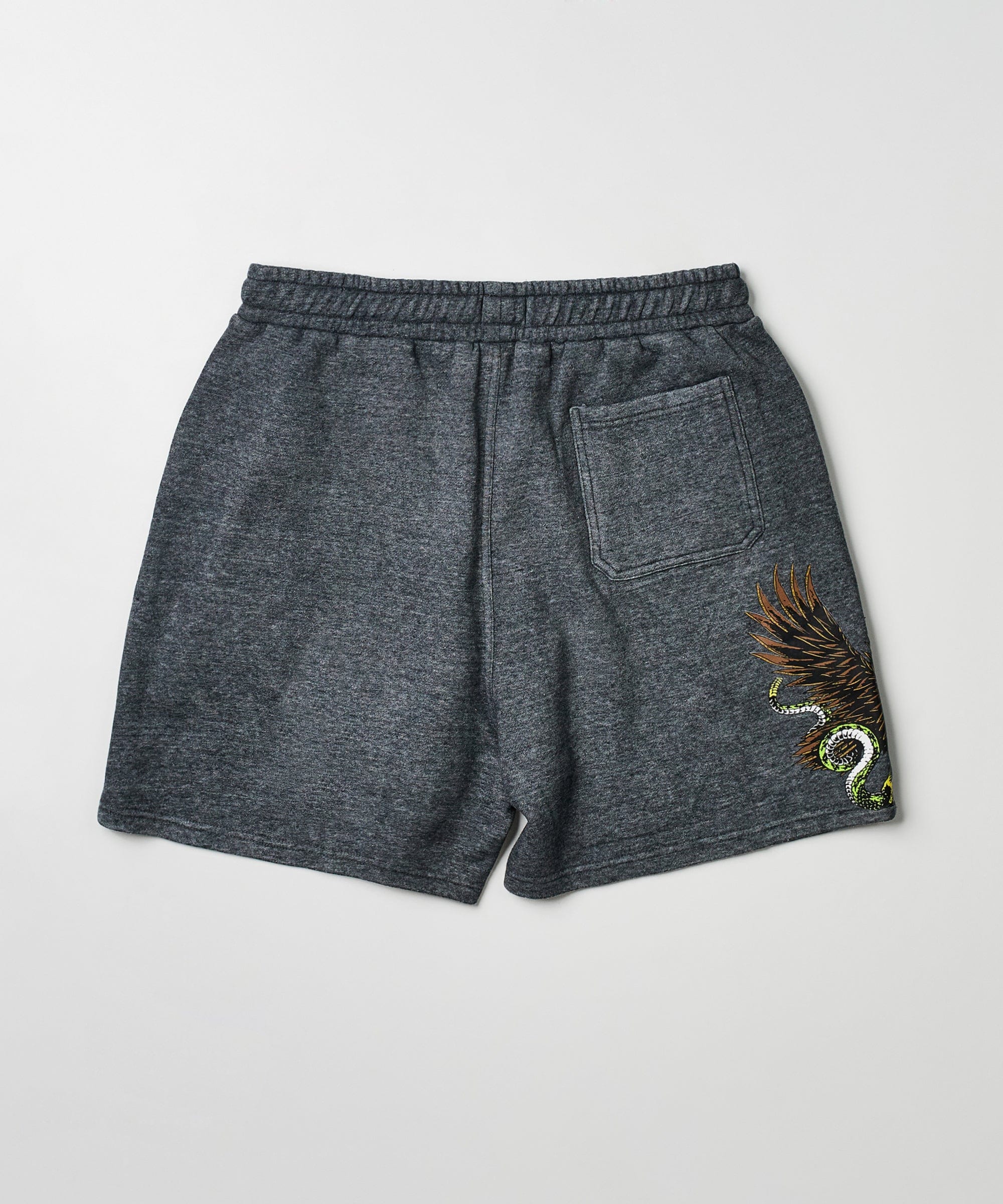 All We Trust Burnout Wash Shorts - Charcoal - Image 5