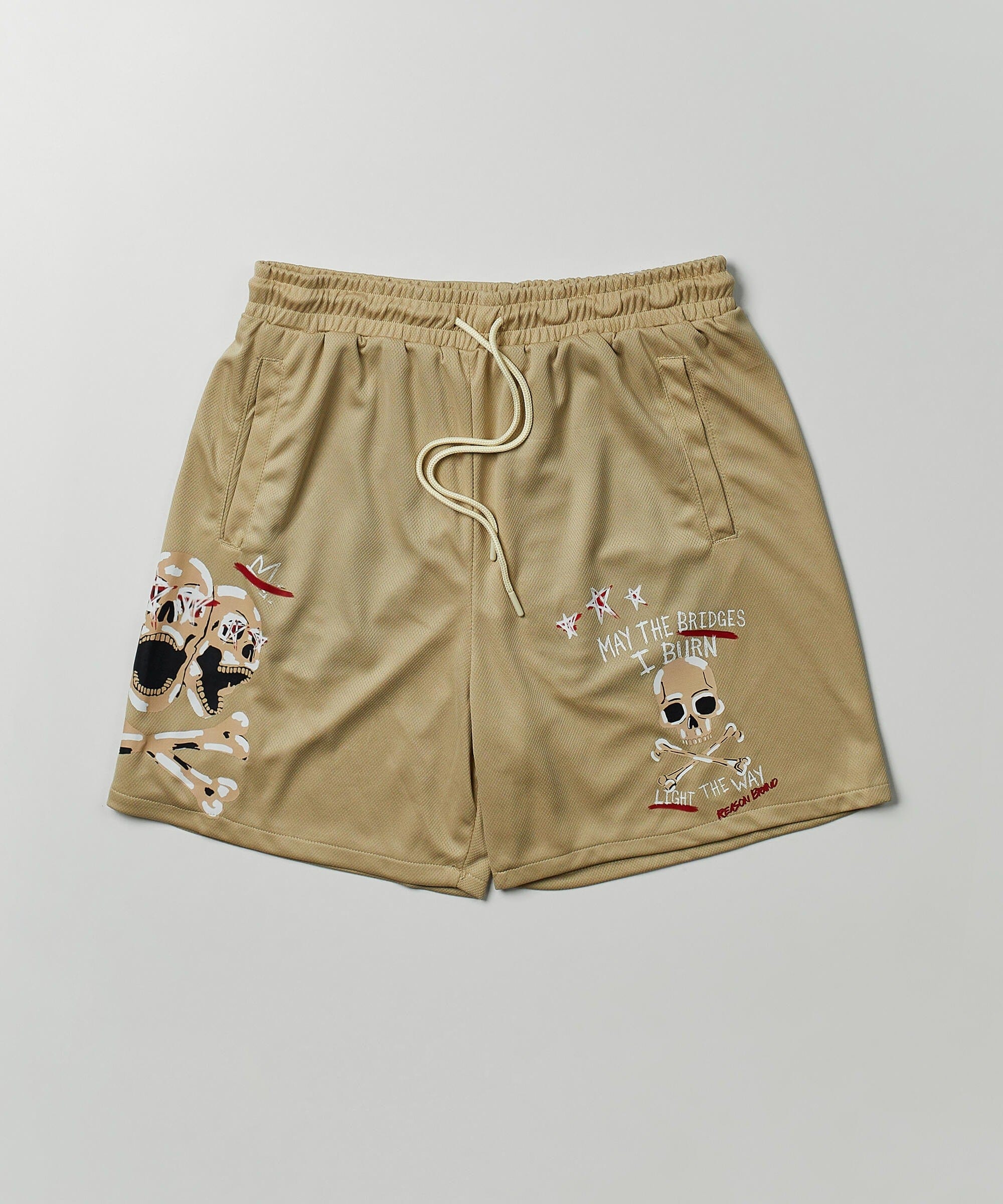 Burn Mesh Shorts - Khaki - Image 6