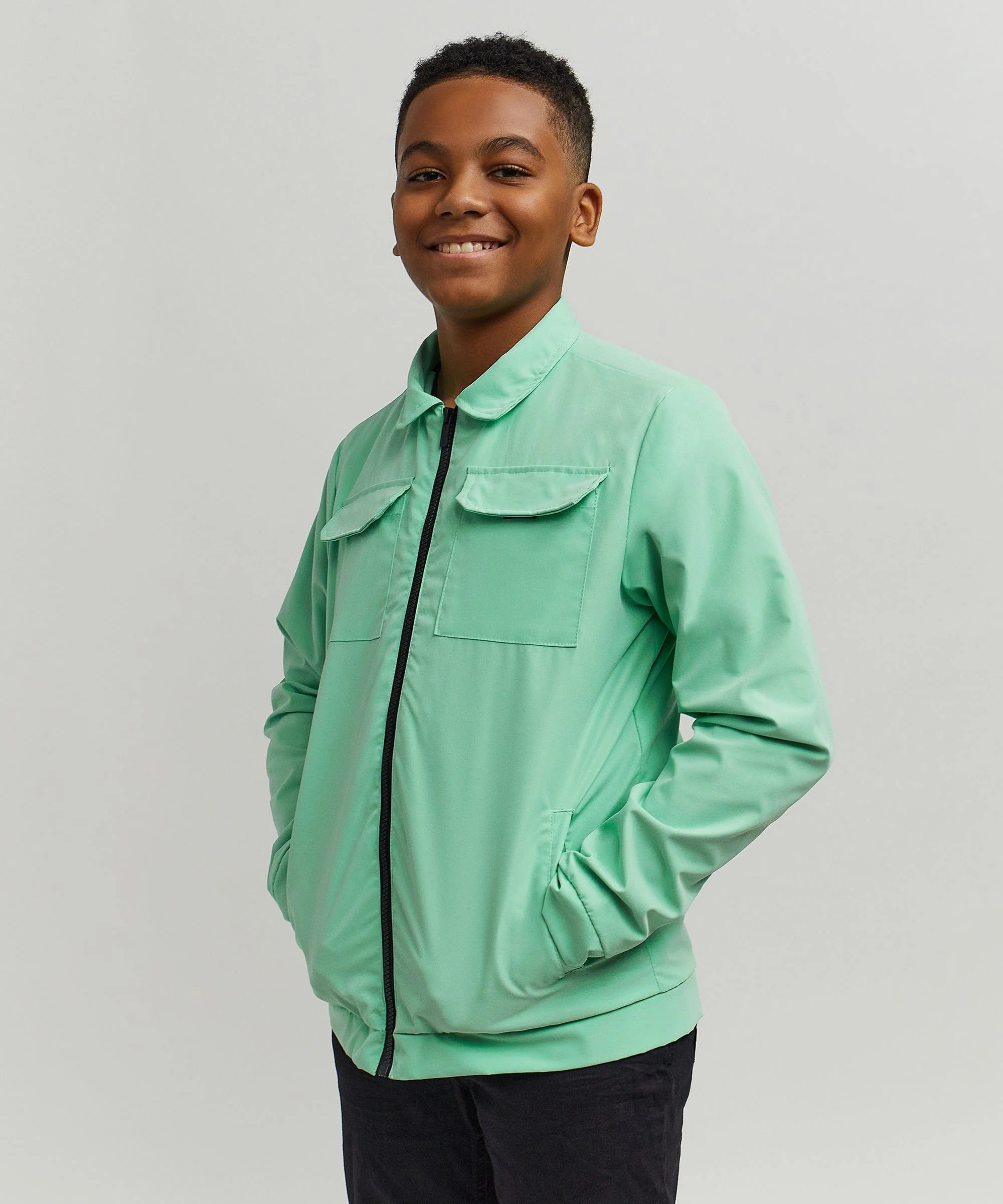 Kids Cargo Jacket - Sage - Image 10