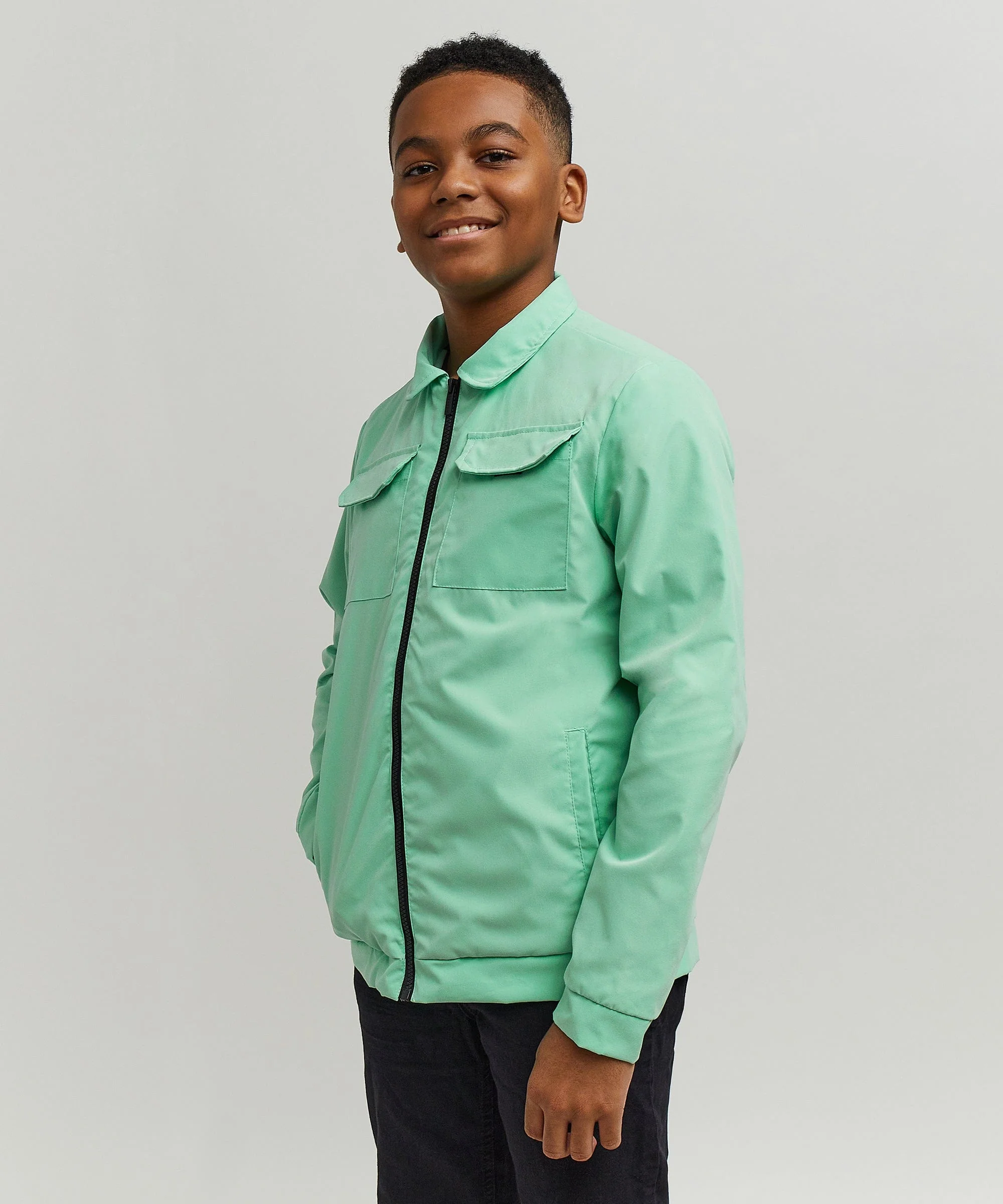 Kids Cargo Jacket - Sage - Image 11