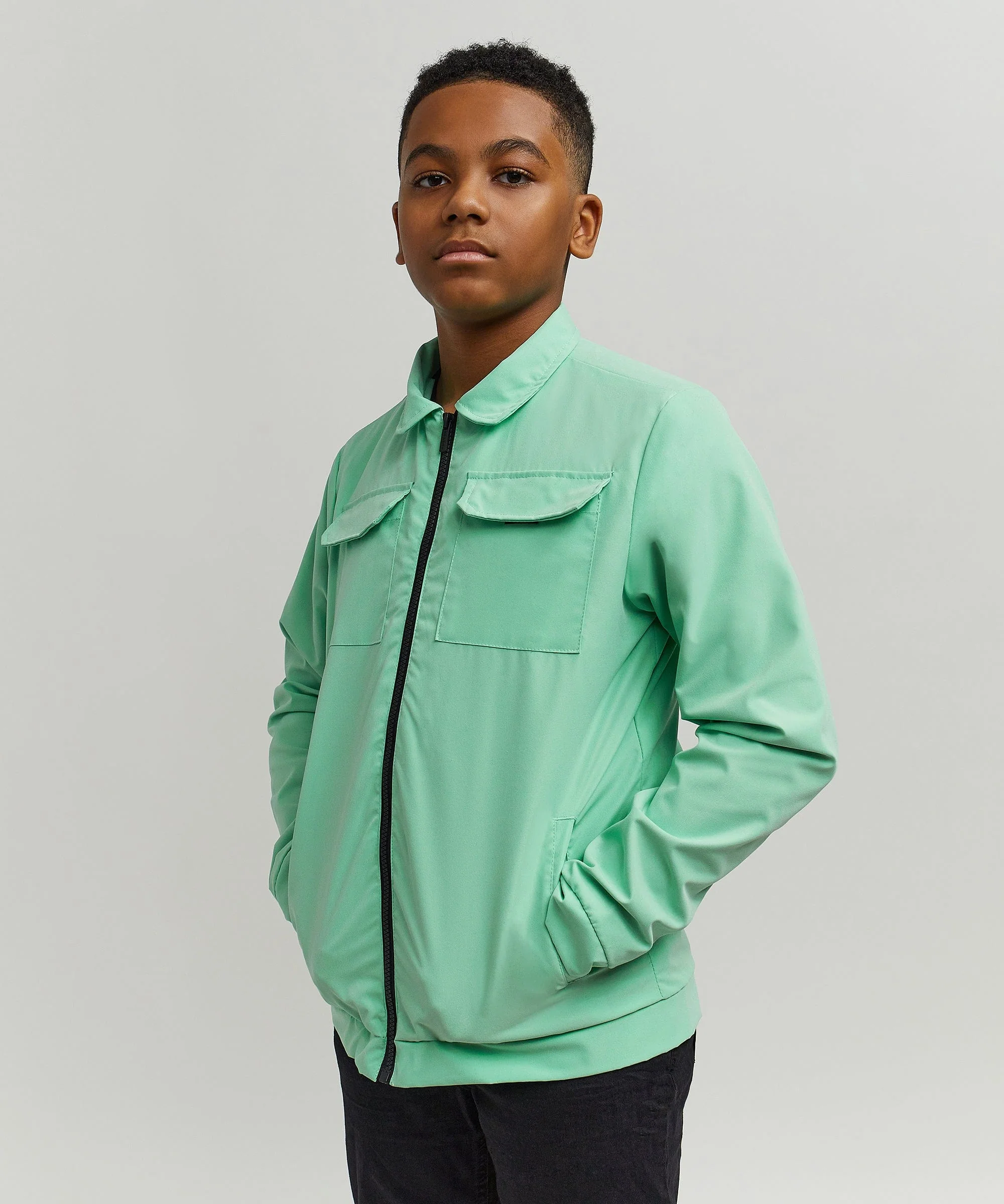 Kids Cargo Jacket - Sage - Image 9