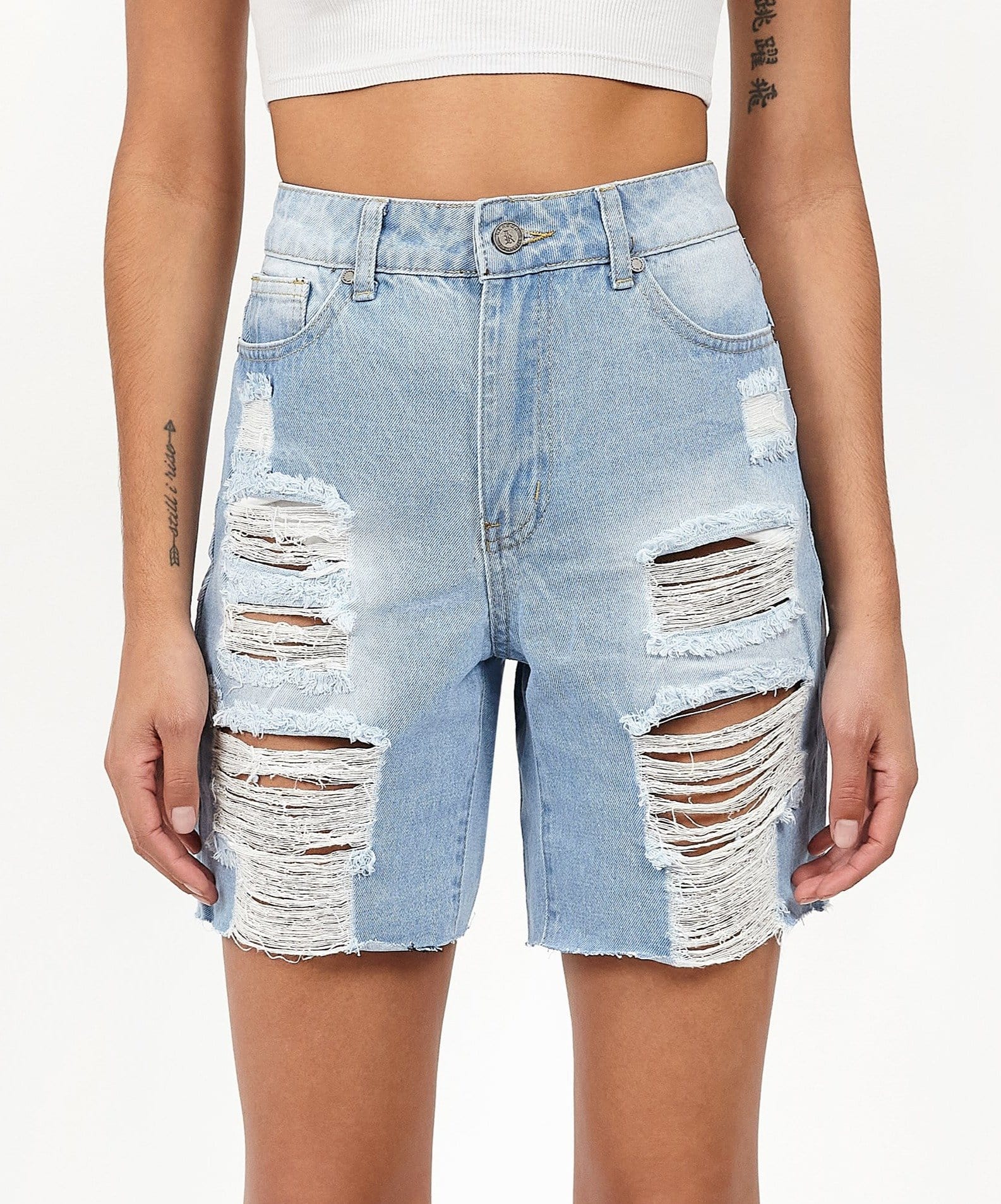 Womens Sofia Denim Shorts - Image 4