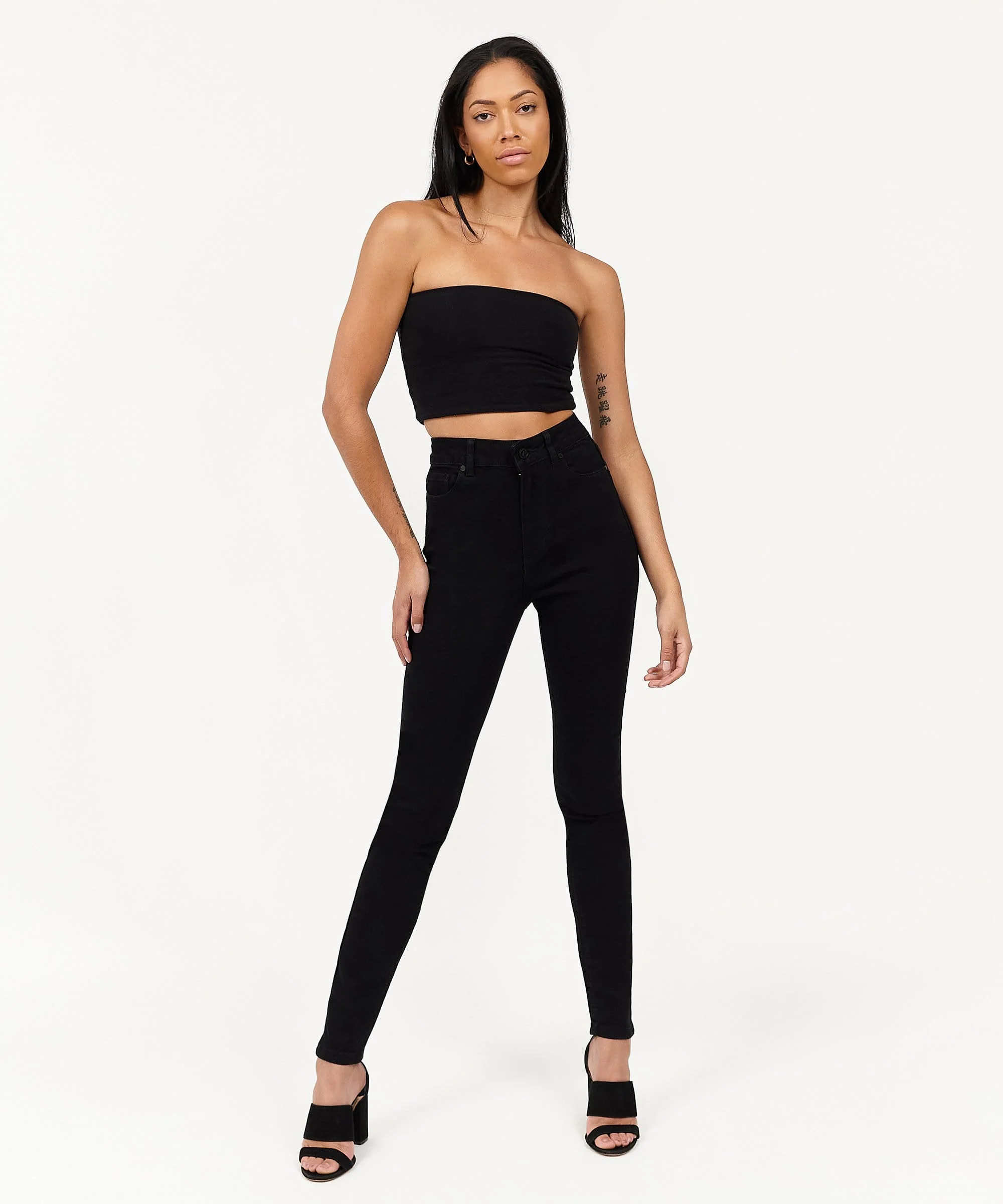 Womens Evelyn High Waist Slim Jeans - Image 5