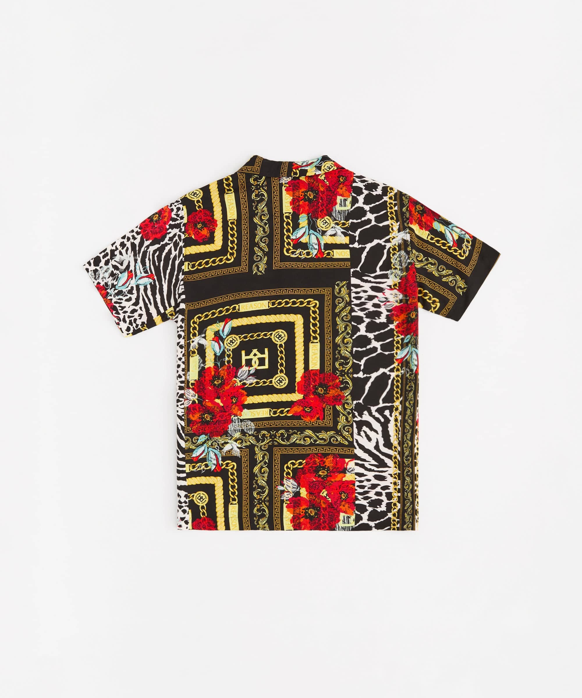 Floral & Chains Short Sleeve Woven Shirt - Image 3