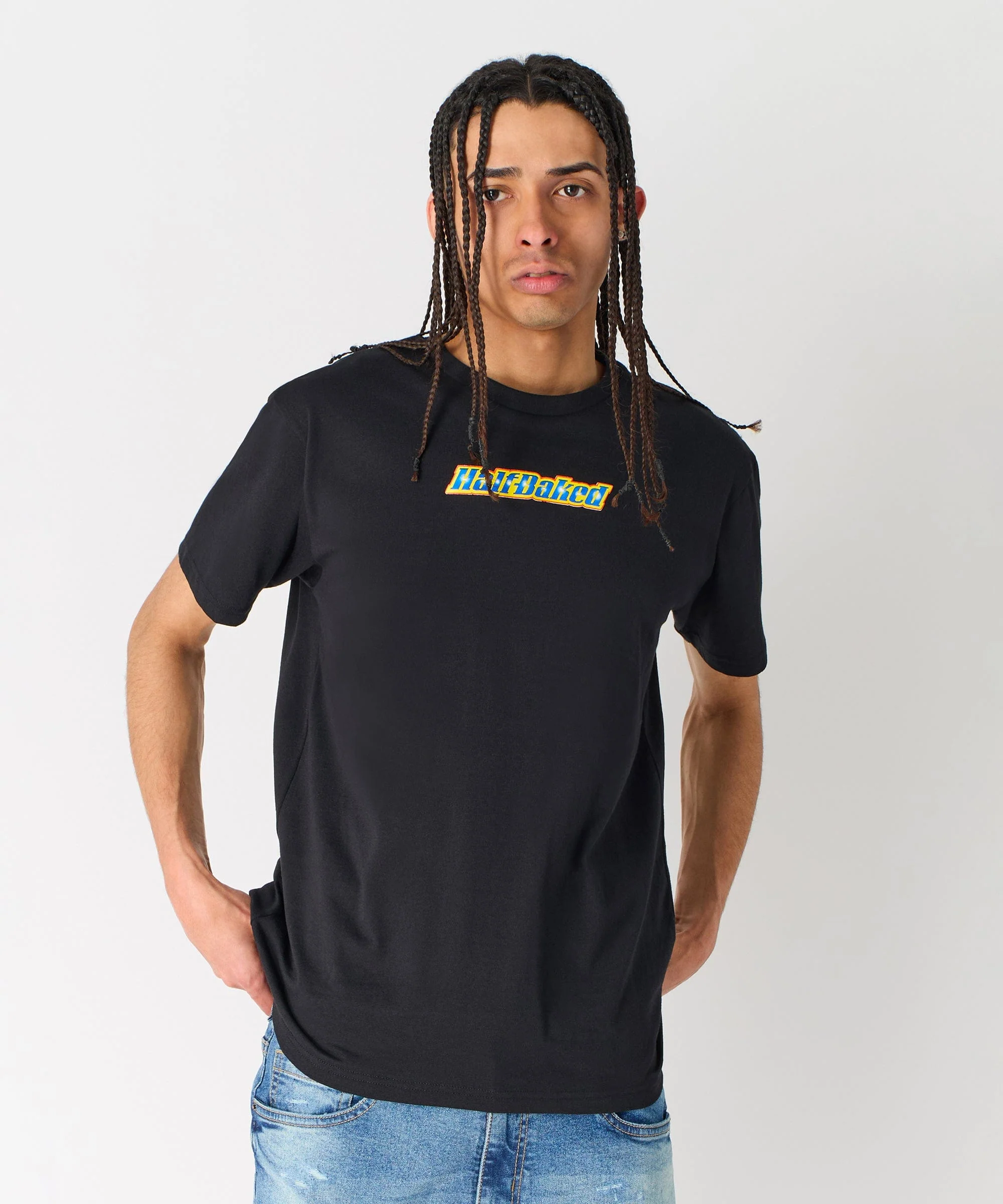 Half Baked Logo Short Sleeve Tee - Black - Image 11
