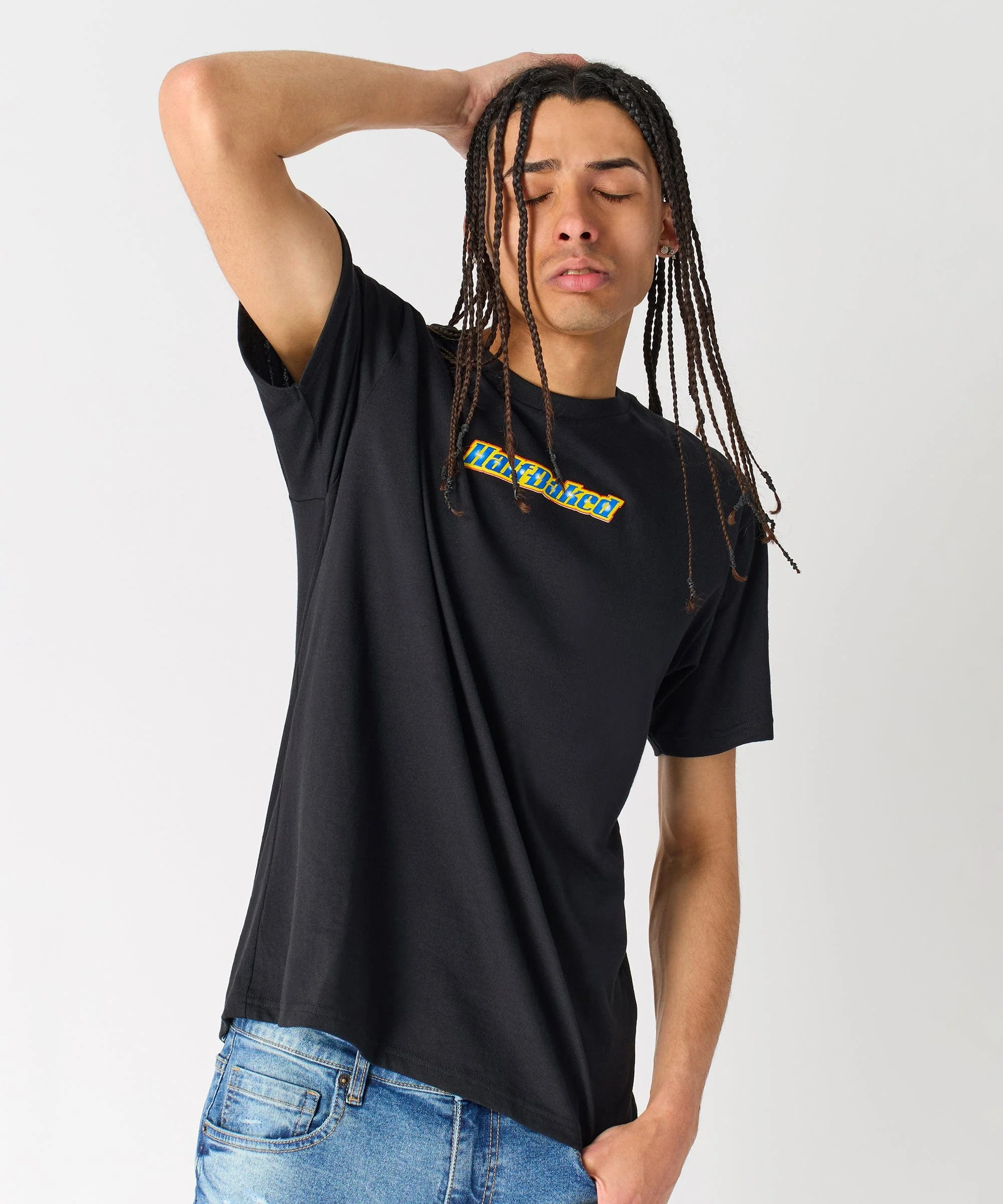 Half Baked Logo Short Sleeve Tee - Black - Image 12