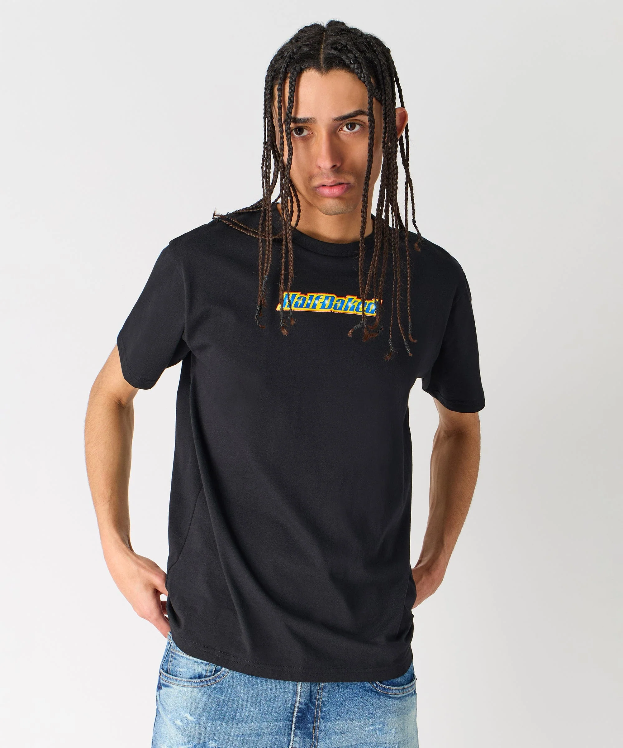 Half Baked Logo Short Sleeve Tee - Black - Image 13