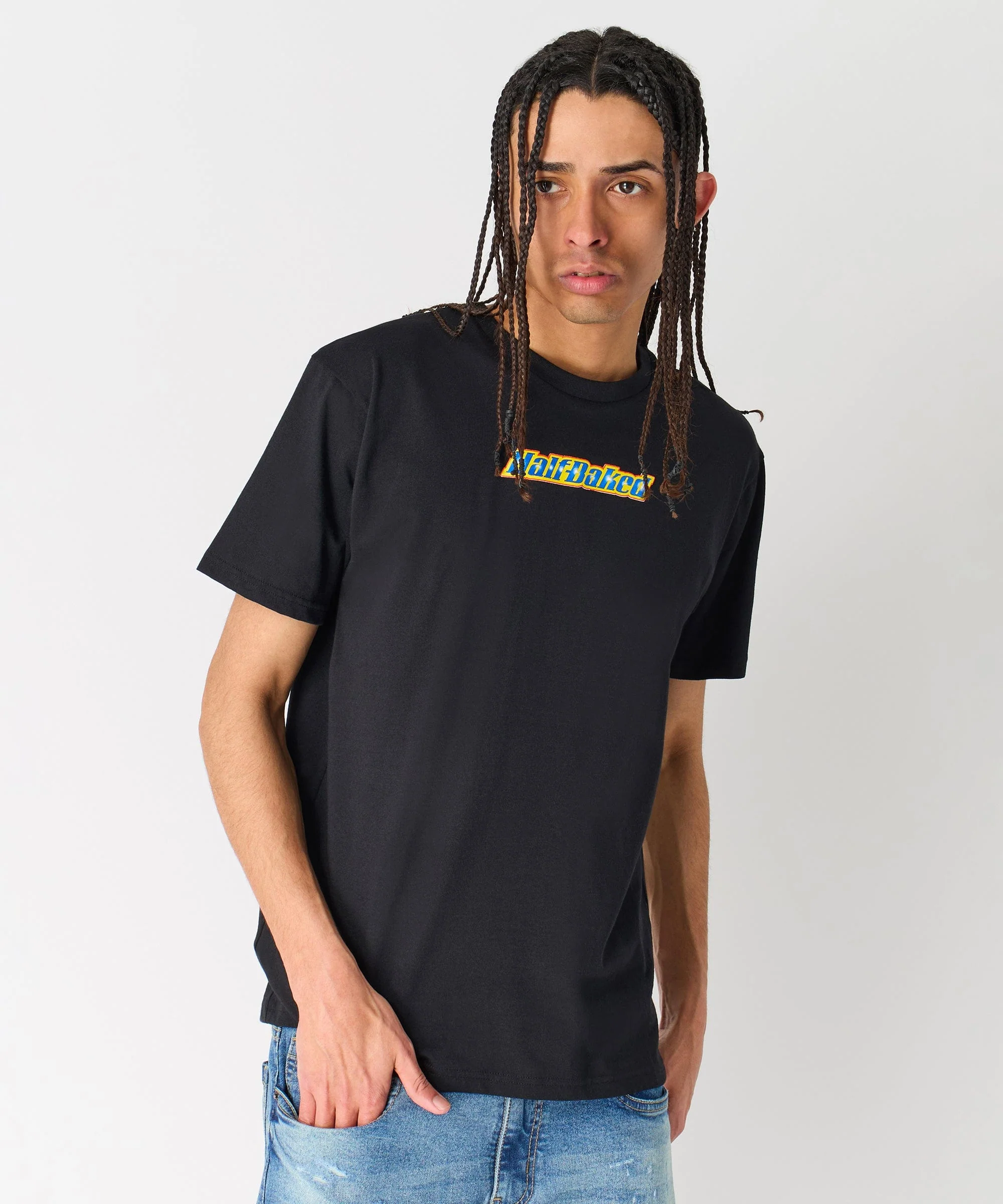 Half Baked Logo Short Sleeve Tee - Black - Image 9