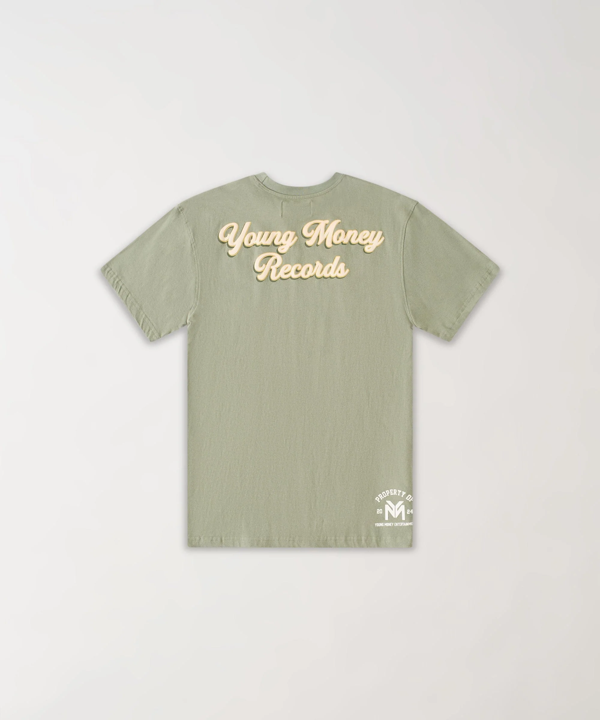 Lil Wayne Young Money Records Short Sleeve Tee - Olive Green - Image 3