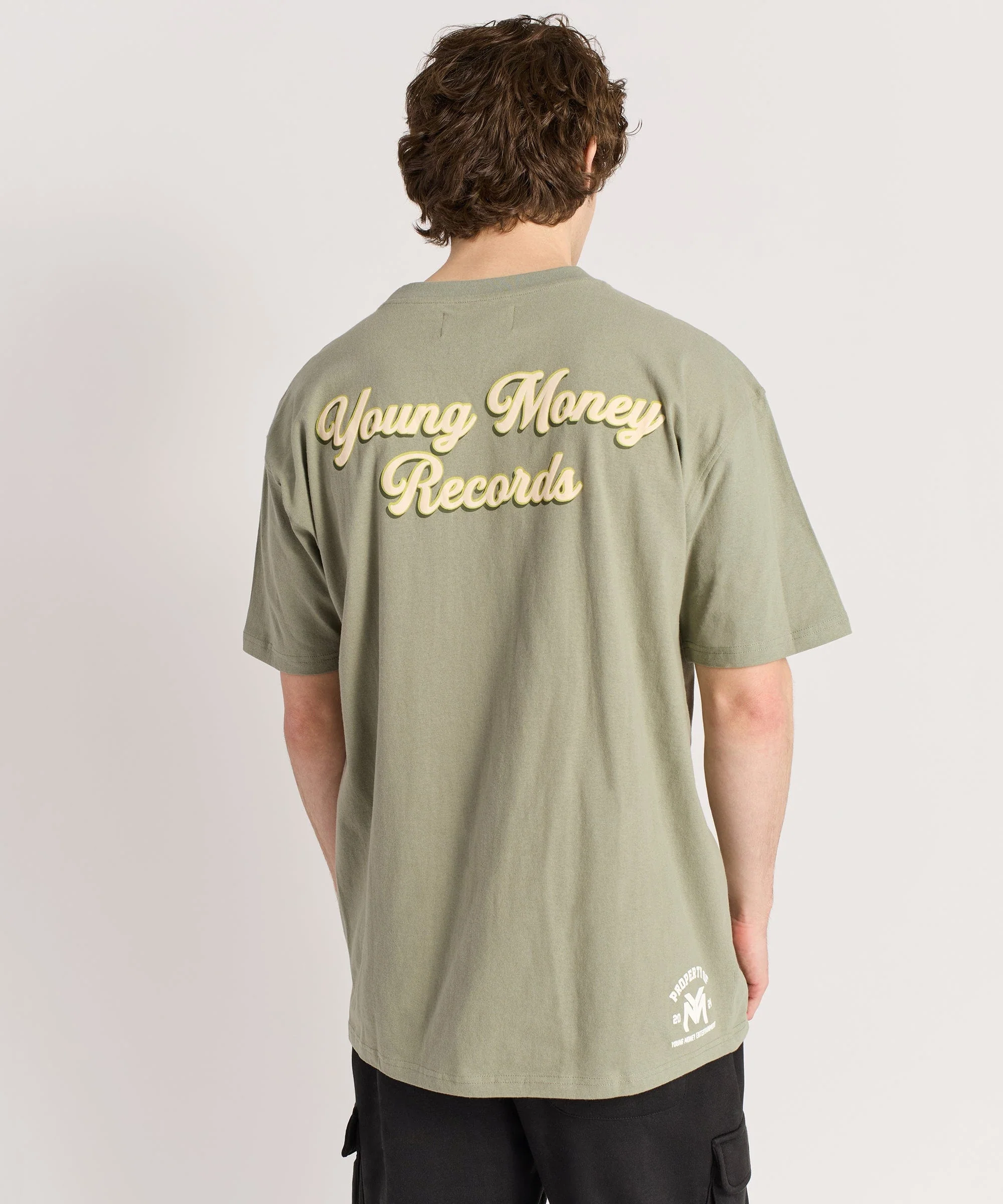 Lil Wayne Young Money Records Short Sleeve Tee - Olive Green - Image 4