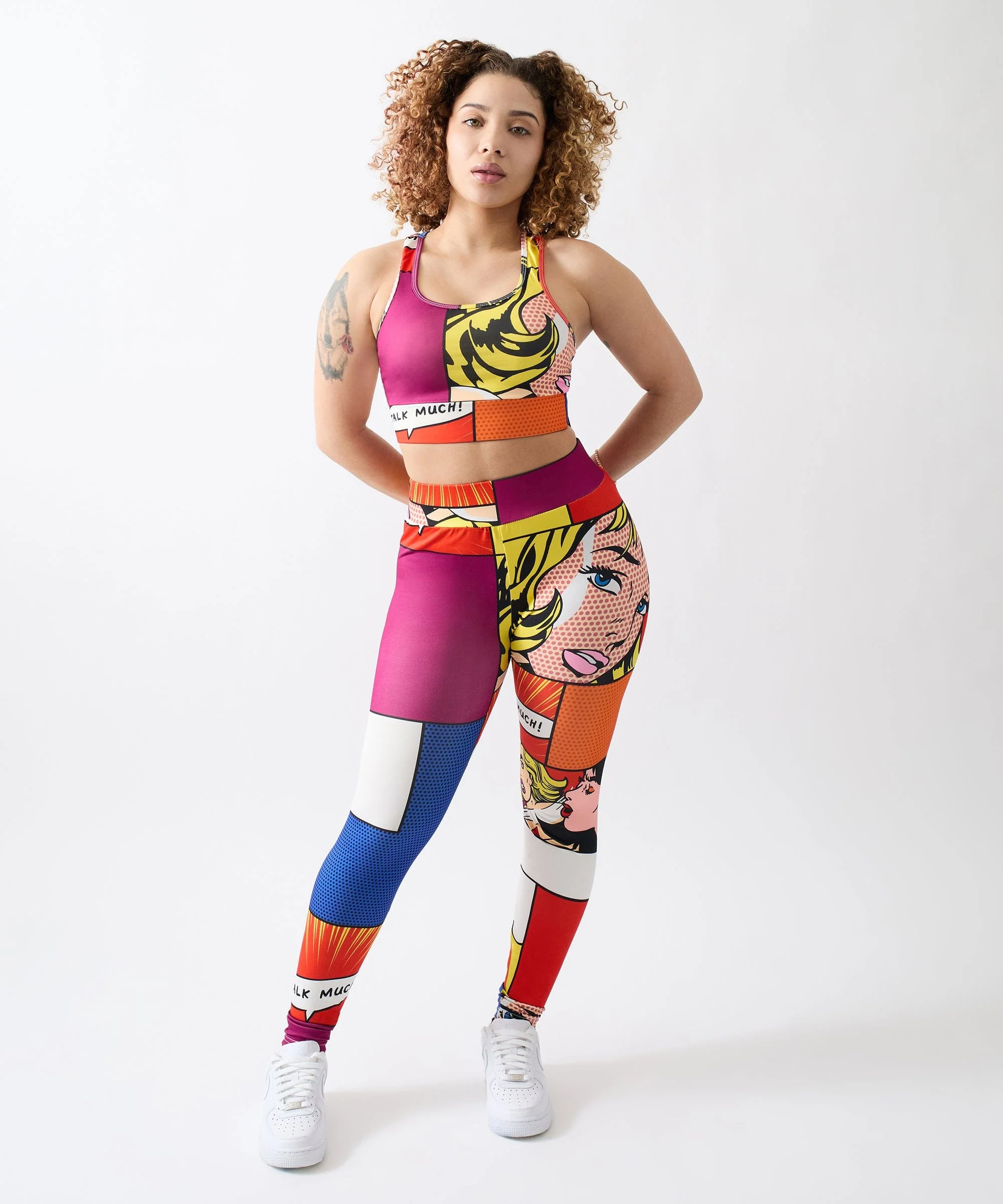 Womens Pop Art Sports Bra - Image 3