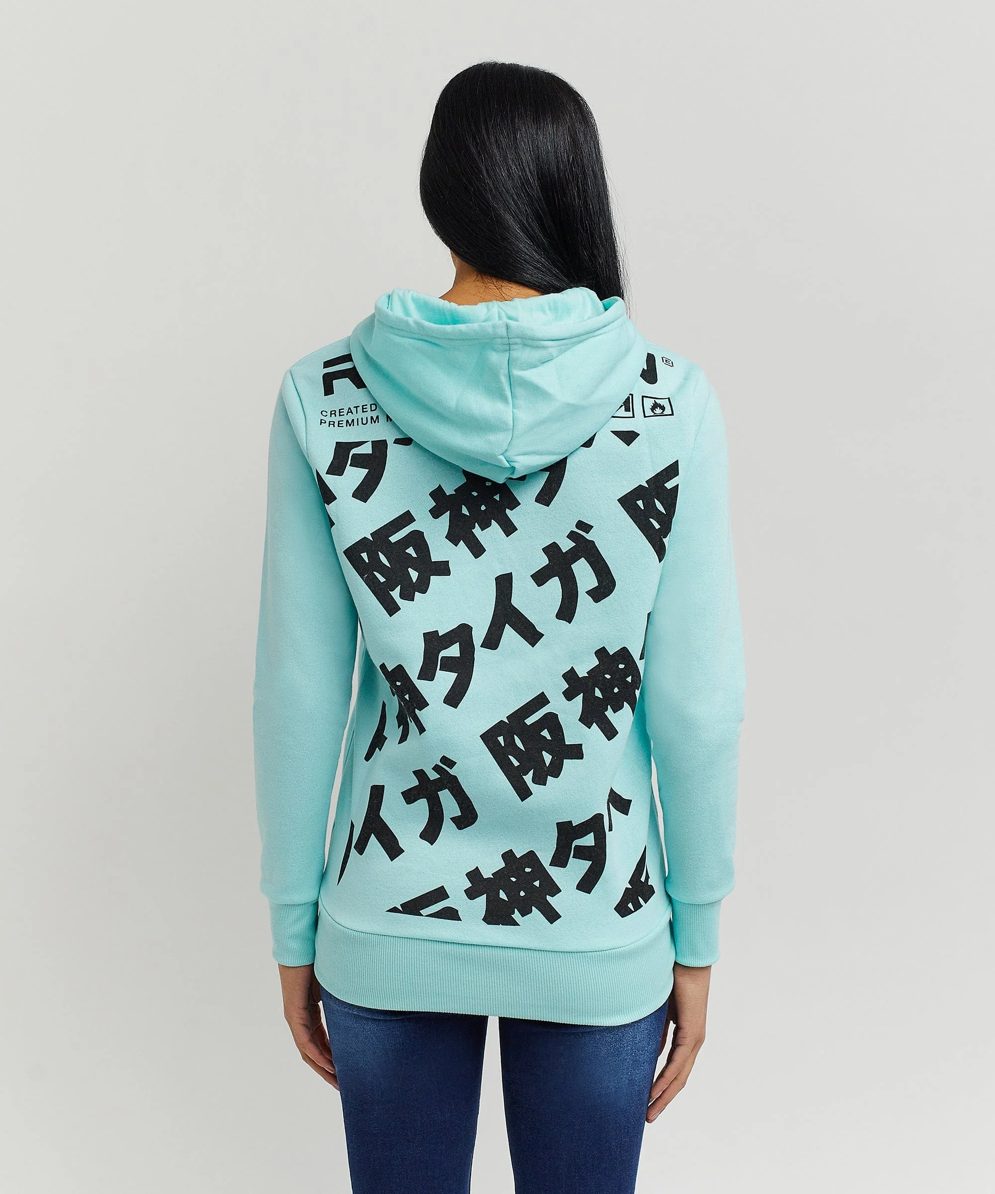 Womens Tokyo Back Print Hoodie - Image 4
